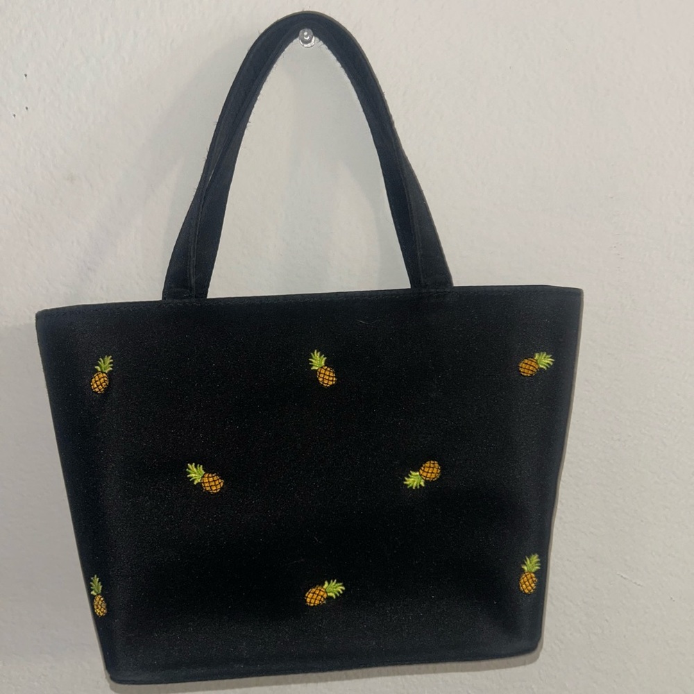 Black Pineapple Tote Bag